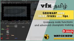 Gridwarp node function in simple steps | Nuke tricks and tips | Prep tutorial #CGKalvi