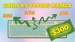 Make $300 PER DAY Typing Names | Make Passive Income Online