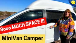 From Panic to Freedom. HIGH TOP MINIVAN (She Built Herself!) Guest Room, Massive Storage, Bike Too!