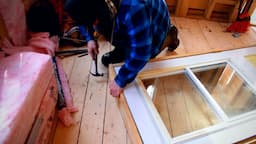 The Cabin Is Holding Heat | Fixing Front Door Frame | Starting To Build Staircase