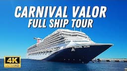 New Carnival Valor Full Ship Tour Deck by Deck - Ultimate Cruise Ship Tour