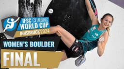 🔥IFSC Women's Final World Cup Innsbruck 2024