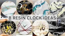 Ideas for epoxy clocks! Epoxy resin clock! Resin Art Clock