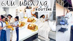 ITS 6AM! OUR FAMILY PRODUCTIVE MORNING ROUTINE : START MY DAY WITH ME | OMABELLETV