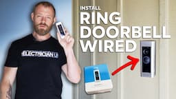 How To Install a Ring Video Doorbell Wired -  From an Electrician