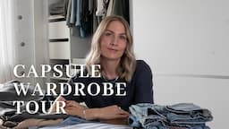 Capsule wardrobe tour | Minimalist wardrobe organisation tips