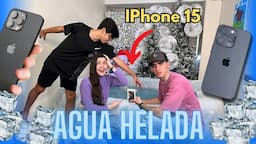 PISCINA DE HIELO el último en salirse se GANA UN IPHONE 15 pro MAX😱