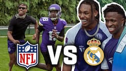 Justin Jefferson vs. Real Madrid Super Star Vini Jr. In Ultimate Skills Challenge🏈⚽️