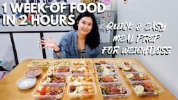 19 Healthy Meals in 2 Hours | Weight Loss Meal Prep