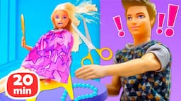 Pauvre Barbie! Que lui est-il arrivé? 😓 vidéos pour filles sur la maison de poupées