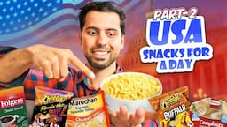 Trying Out USA Snacks For 24 Hours! |  Part 2 | @cravingsandcaloriesvlogs