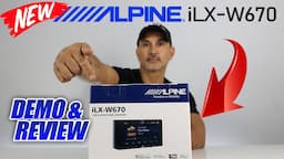 New Alpine iLX-W670 double din car stereo headunit. Demo and review