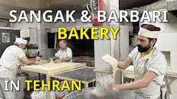 Baking Bread | Baking Iranian Sangak and Barbari Bread by a 30-Year Experienced Artisan👌