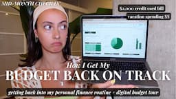 How I get my personal finances back on track (after overspending, avoiding, etc.) 💸📊