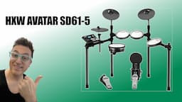 HXW Avatar SD61-5 Electronic Drum Set Review and Demo