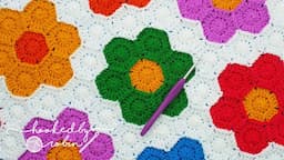 Crochet a Small Solid Hexagon Motif - JOIN AS YOU GO 🧶