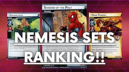 Scoop, Sigh, or Shrug? | RANKING ALL the NEMESIS Sets | THANK YOU 1300 Subscribers!! | Marvel Champs