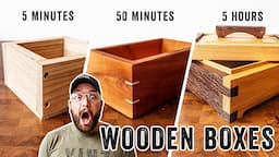 5 Min vs. 50 Min vs. 5 Hour - Box Build