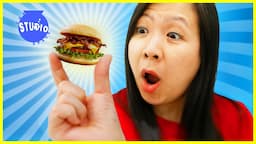 RYAN'S MOMMY TRIES MINI FOOD YOU CAN ACTUALLY EAT CHALLENGE !