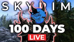 I MUST BEAT SKYRIM IN 100 DAYS! - Perfectly Balanced Hardcore Skyrim Challenge #live