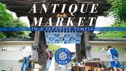 Antique Market, Flea Market in a Temple in Japan