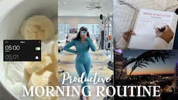 PRODUCTIVE MORNING ROUTINE | Productivity, Goal Planning and Self Care