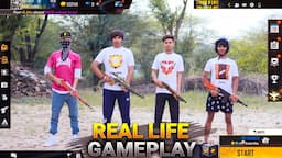 Free Fire Gameplay In Real Life || Comedy Video || Free Fire In Real LIfe || Kar98 army