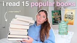 I READ 15 VIRAL BOOKS 💌 *my honest thoughts*