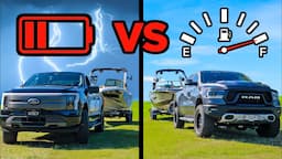 Electric VS Petrol 4WD REAL WORLD Tow Test!