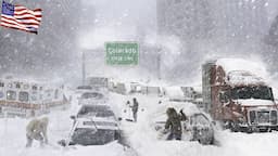 America is in a snowstorm! Snowstorm with winds of 200km/h stranded hundreds of people in Colorado