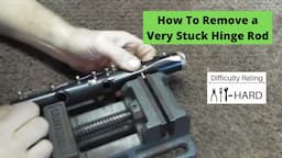 How To Remove a Very Stuck Clarinet Hinge Rod Screw