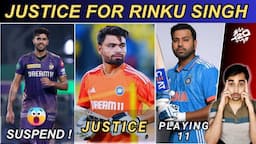 Justice for Rinku Singh😭 | Harshit Rana Suspend from KKR 😲| Team India World T20 Squad 2024