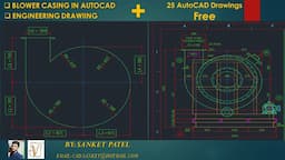 Blower Drawing AutoCAD | Engineering Drawing| Industrial fan