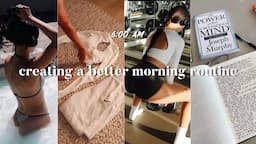 create a new morning routine with me | early morning, 2 workouts, reading, etc., ft. SweetNight