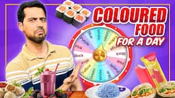 Spin Wheel Decides Colour Of My Food For 24 hours 😍 | Fun Food Challenge |@cravingsandcaloriesvlogs