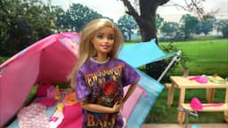 Barbie Pet Grooming Salon and Camping Fun