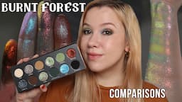 Kryptein Cosmetics Burnt Forest Palette | Swatches, Comparisons & 2 looks