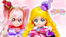 リカちゃん人形がプリキュアに変身❤️わんだふるぷりきゅあ！のキュアワンダフル、キュアフレンディにメイクと粘土衣装でリメイク変身DIY⭐️わんぷり工作🐶100円ショップの材料で手作り🌼声真似