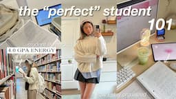 BECOME THE PERFECT STUDENT 📚 how to stay organized| study habits |self discipline| cute accessories