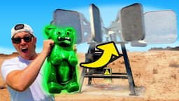 500kmh Fly Swat Machine Vs. Giant Gummy Bear