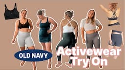 Old Navy Activewear Try On || Midsize Activewear