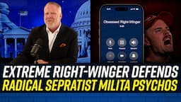 EXTREMIST REPUBLICAN CALLER Defends Militia Groups & Treason!!!