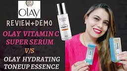 Olay Niacinamide Vitamin C Super Serum V/S Olay Luminous Even Tone Essence| Rubia khan| Review Demo