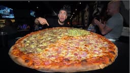 The 32-INCH "THATS WHAT SHE SAID" PIZZA CHALLENGE HASN’T BEEN BEATEN IN YEARS | Joel Hansen