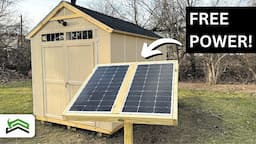 DIY Solar Powered Shed Setup