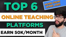 Top 6 Online Teaching Jobs from Home | How to make Money Online by Teaching?