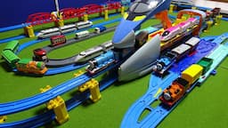 Plarail Shinkansen ☆ Super Large Nozomi Giant Station & Gordon the Tank Engine