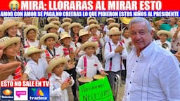 MIRA:Este grupo de niños sorprenden al Presidente al pedirle esto y asi lo convencen.