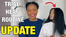 6 week HEAT STRETCHED natural hair UPDATE #blowoutonnaturalhair