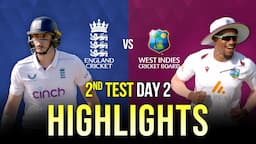 2nd Test Day 2 | Highlights | West Indies Tour Of England | 19th July 2024